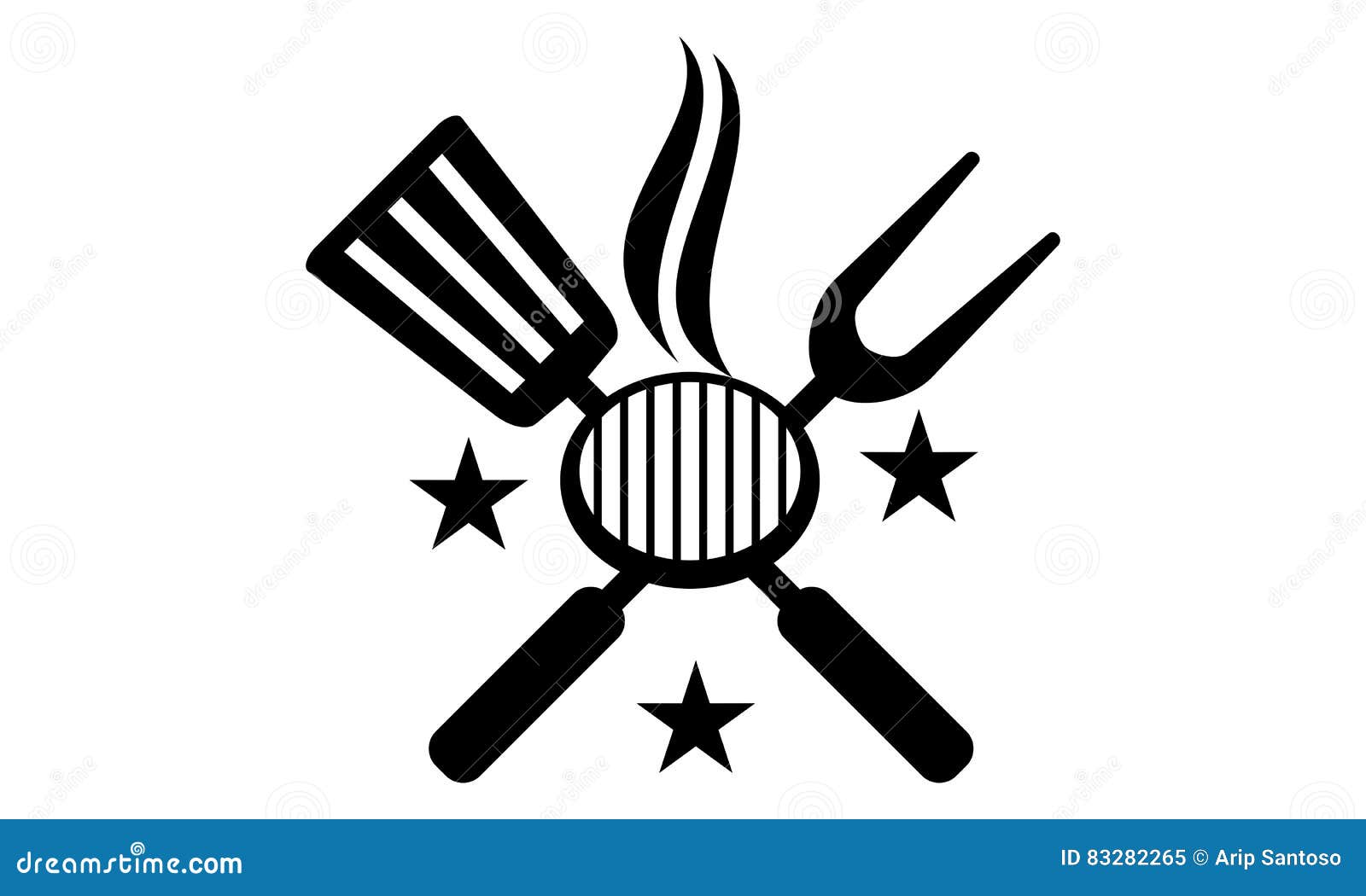 Logo Restaurant barbeques stock vector. Illustration of icon 83282265