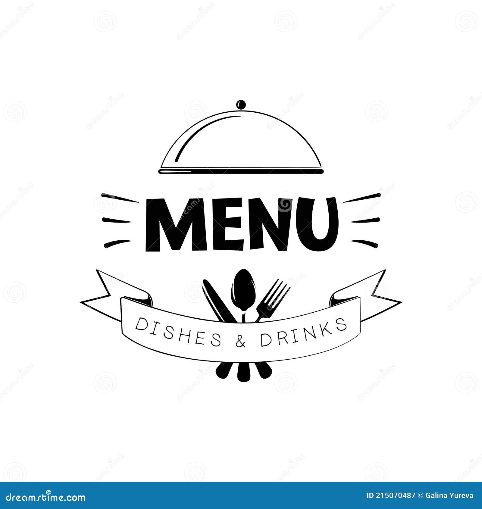 Logo of the Restaurant Menu Stock Vector - Illustration of horizontal ...