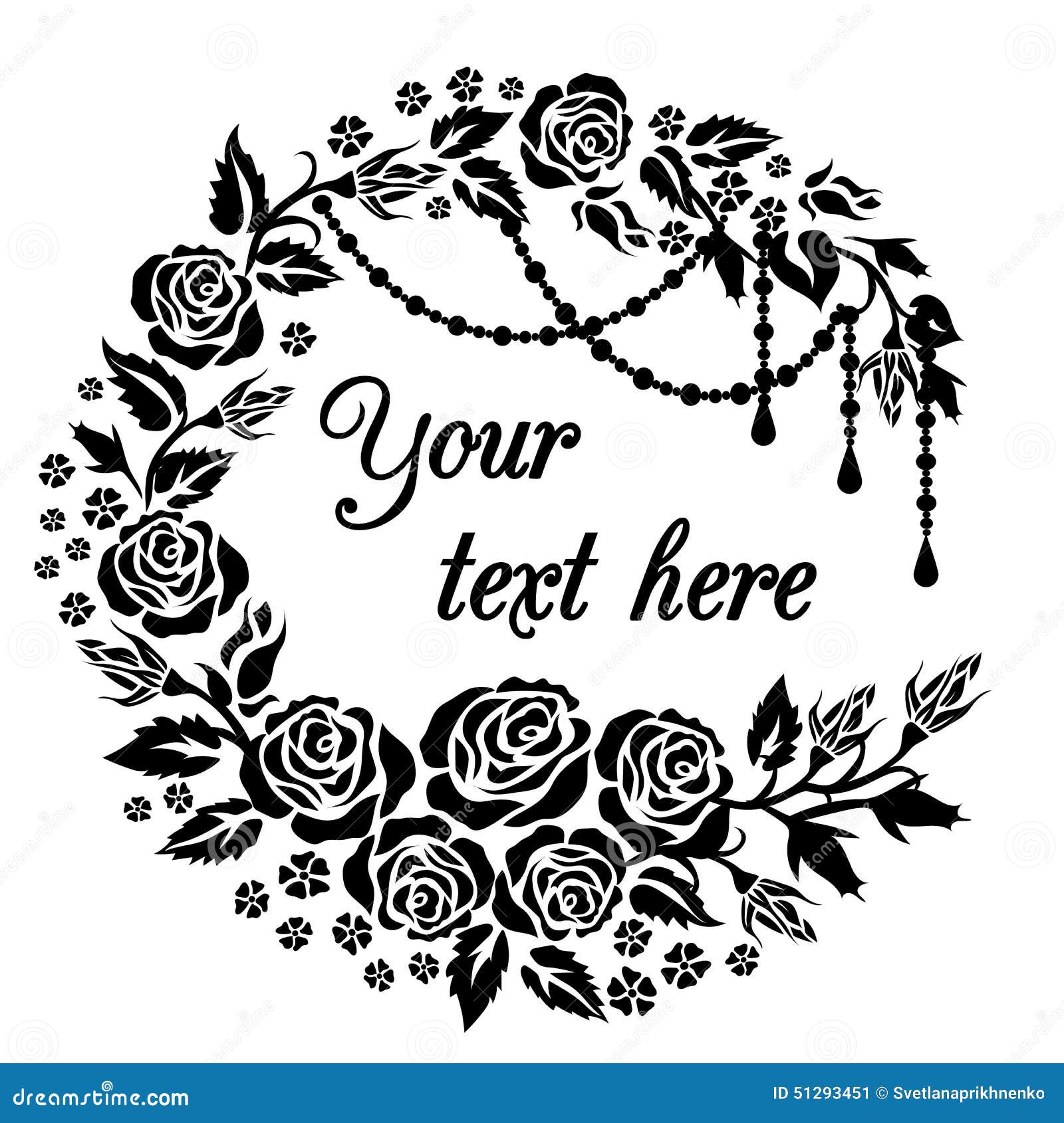 Download Logo with roses stock vector. Illustration of monogram ...