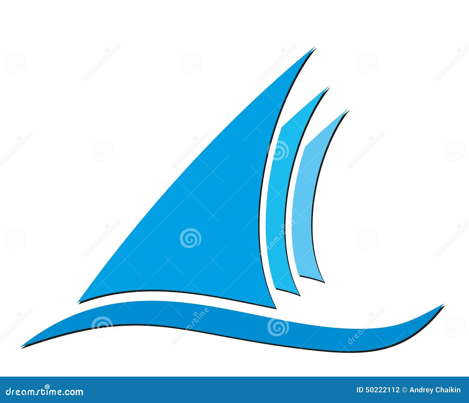 Sailing Vessel Logo Stock Vector - Image: 50222112