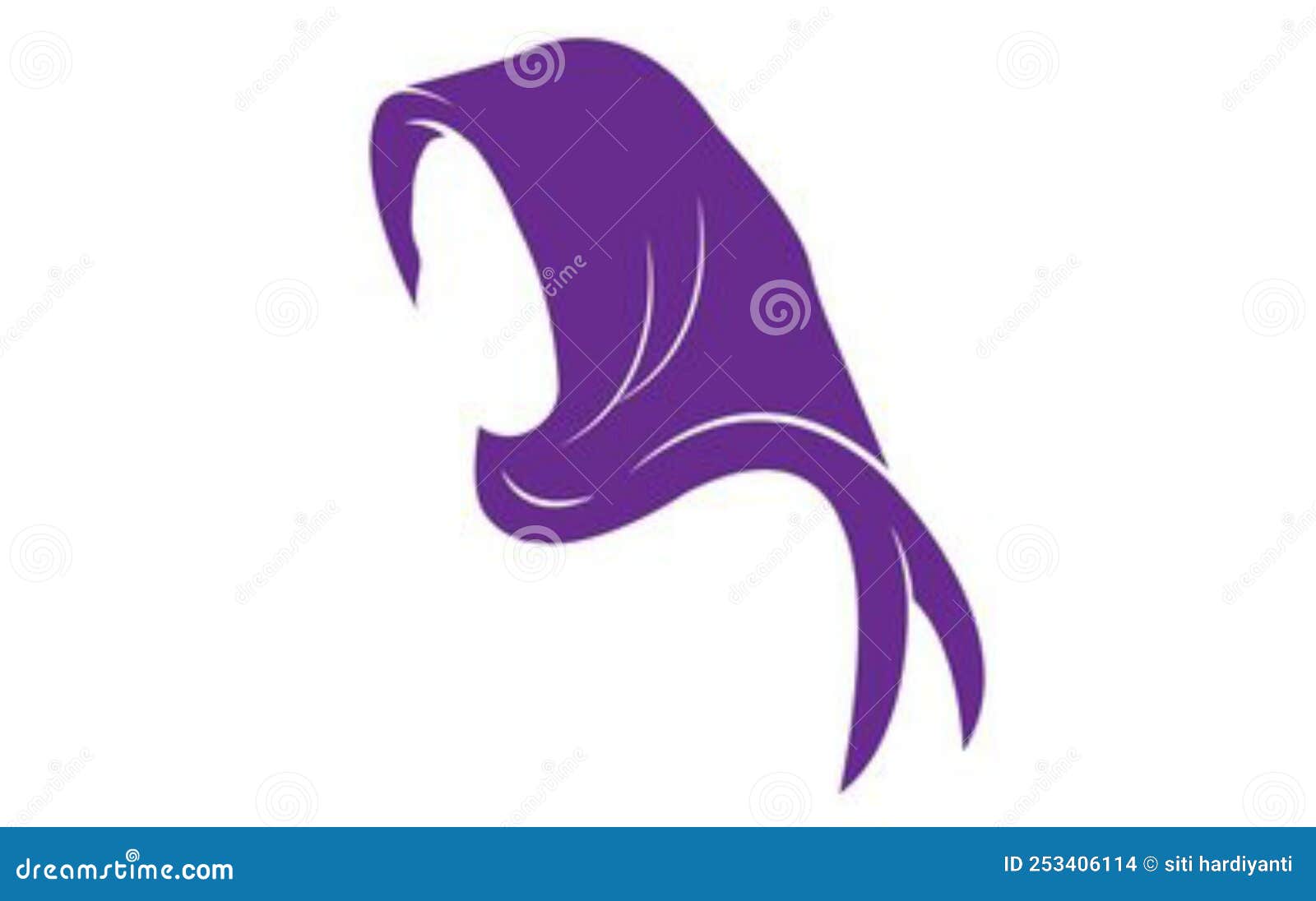 The Logo of Scraf, Hijab or Moslem Headcover Stock Illustration