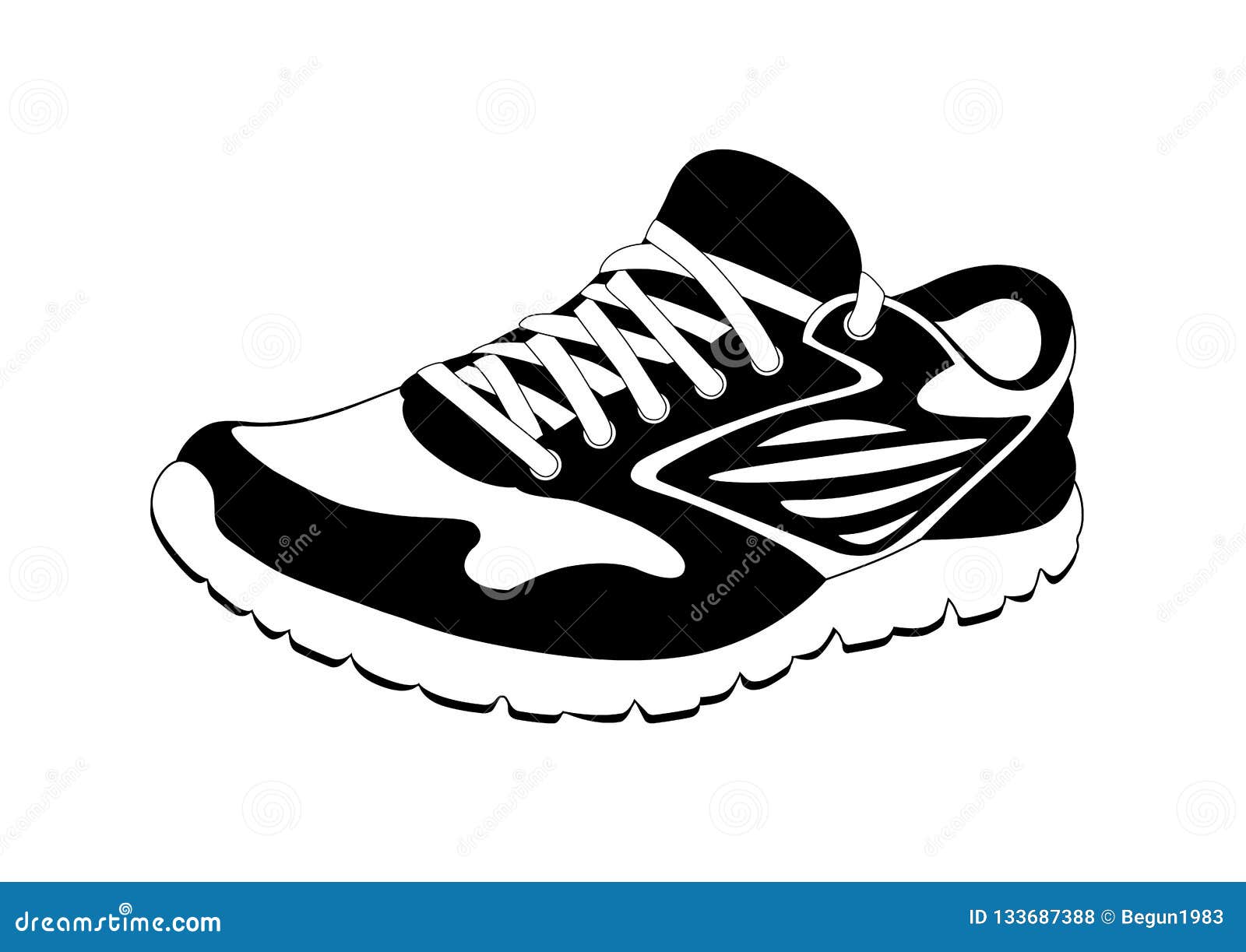 Logo Sneakers in the Vector. Stock Vector - Illustration of casual ...