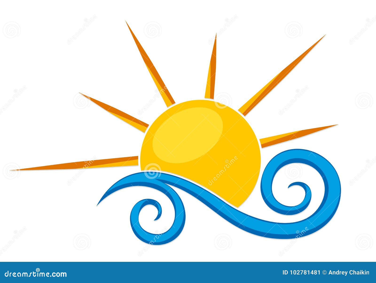 logo sun and sea.