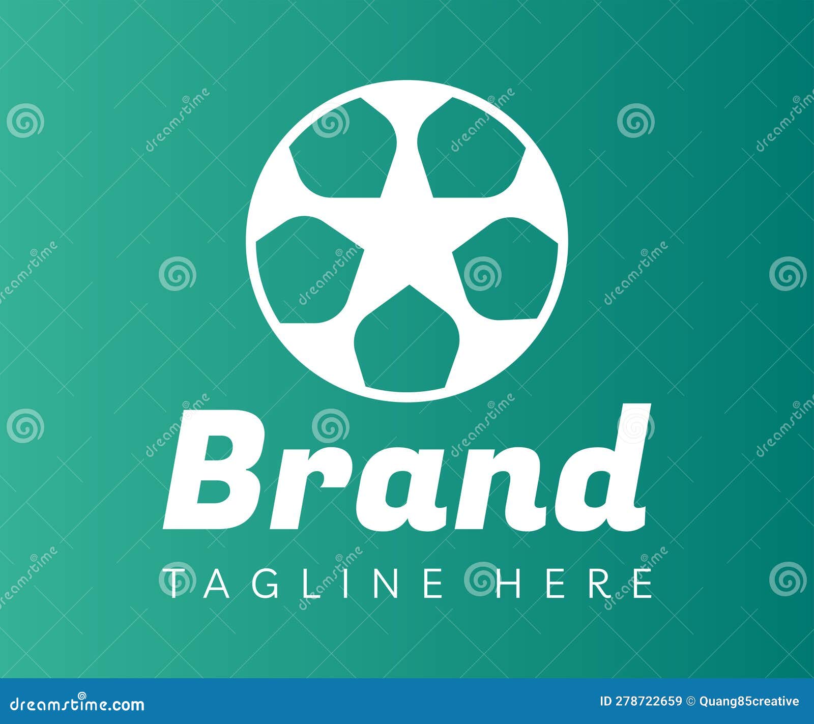 Football Logo Design. Sport Logo with Star Logo, Team Logo Stock Vector