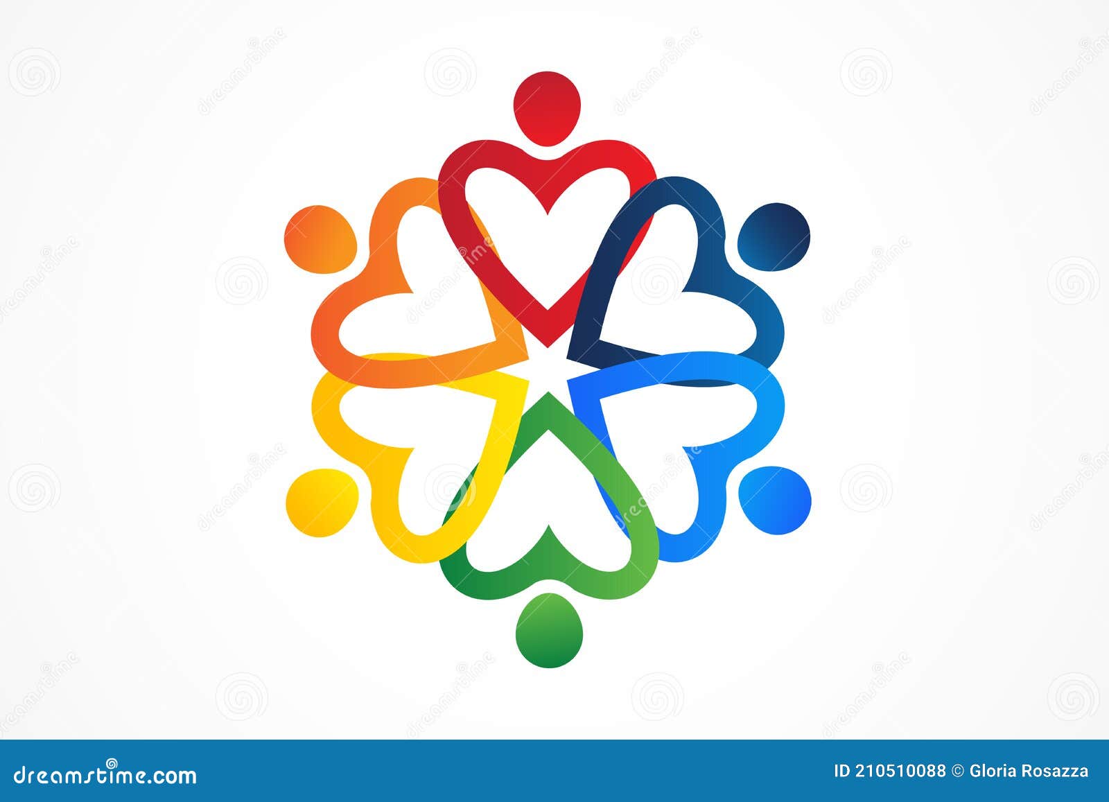 logo teamwork unity business people
