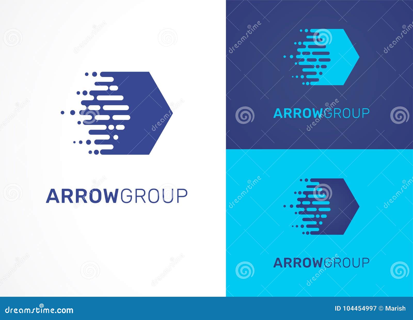 logo - technology, tech, arrow icon and 