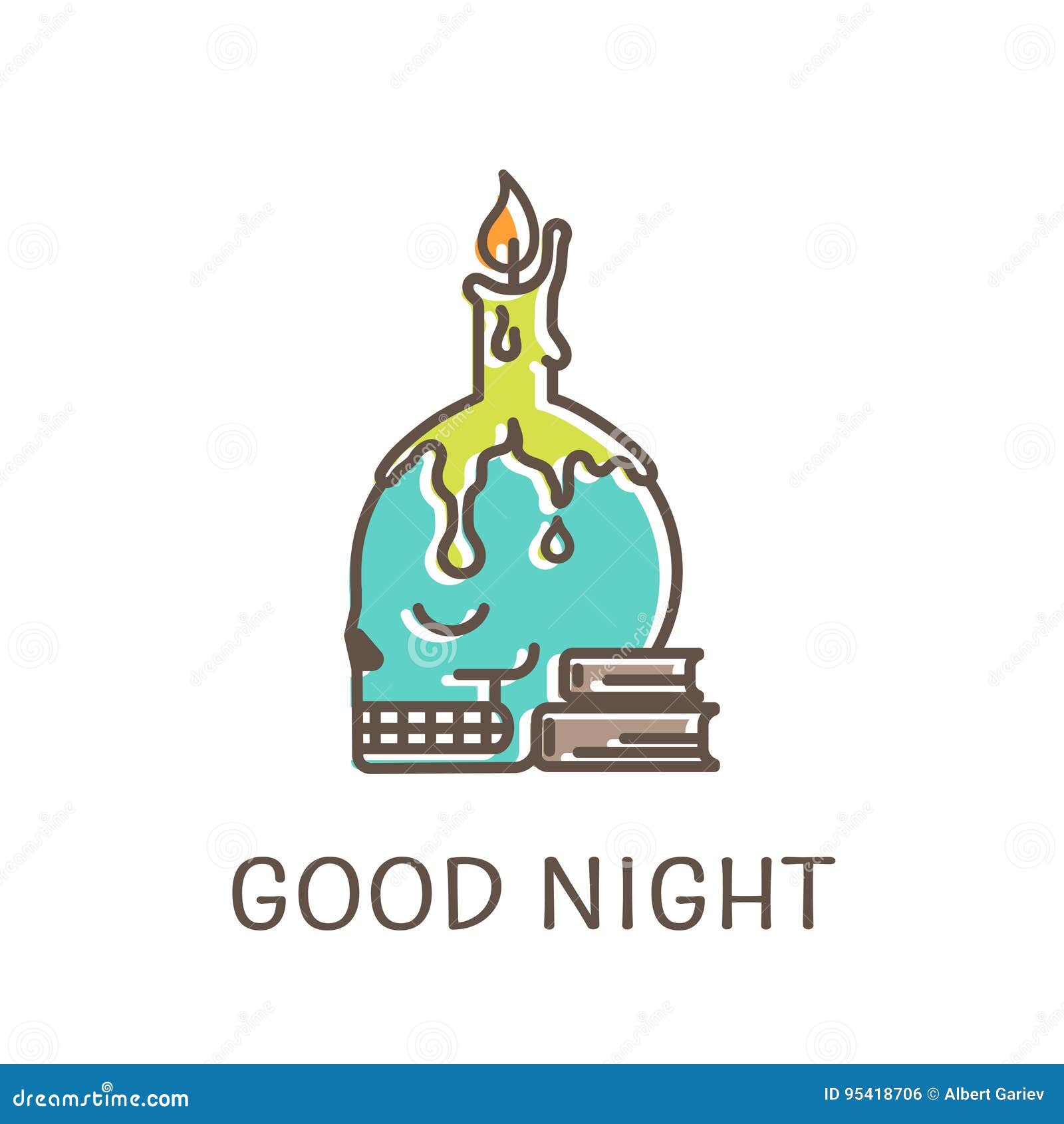 Logo Template Candlestick Stock Vector Illustration of design