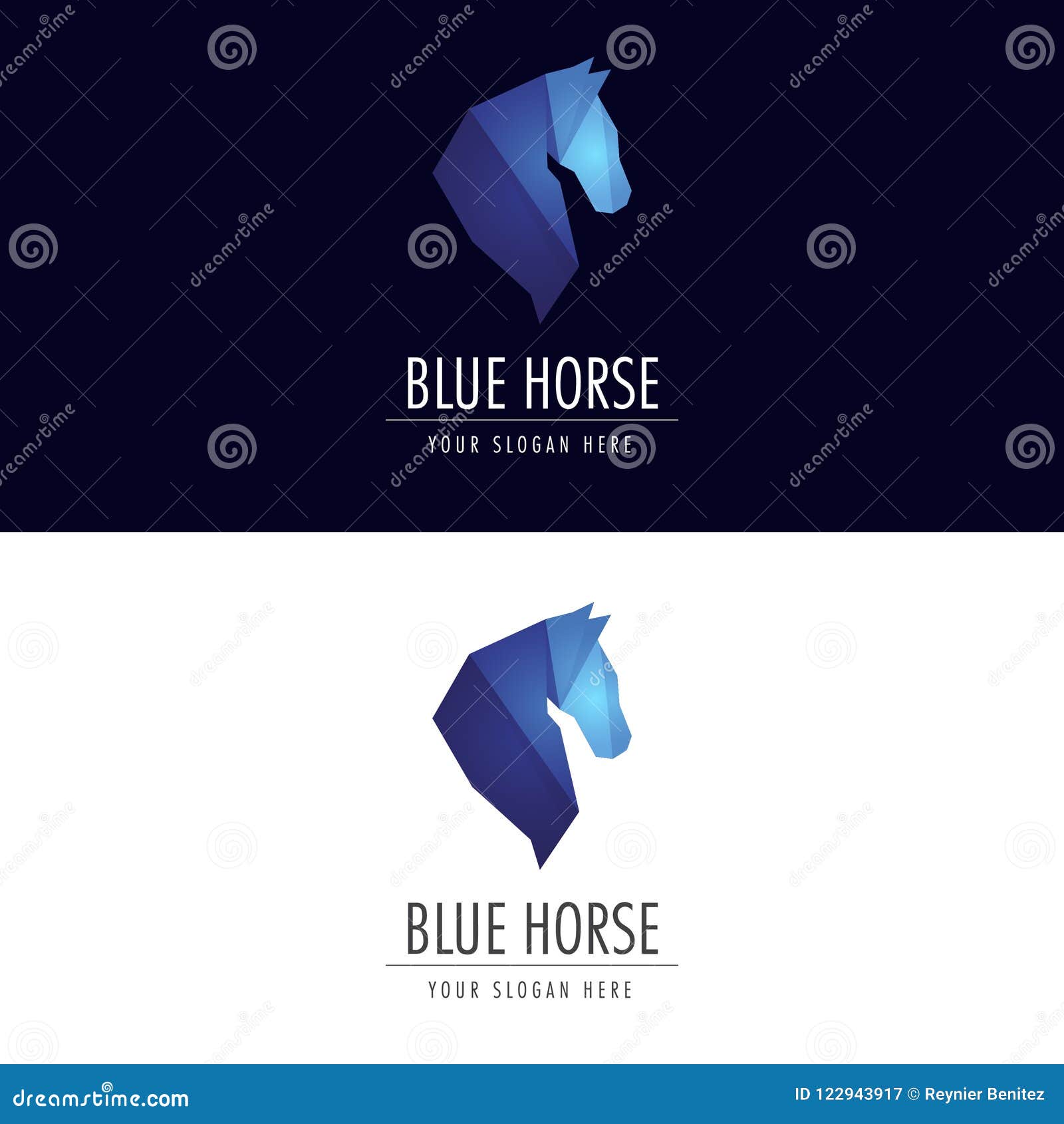 a  logo template ed for horses
