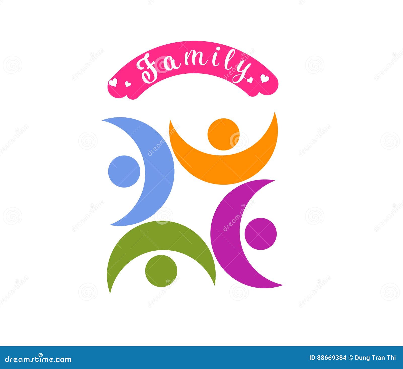 Logo Vector Illustrator for Happy Family Day. Stock Vector ...