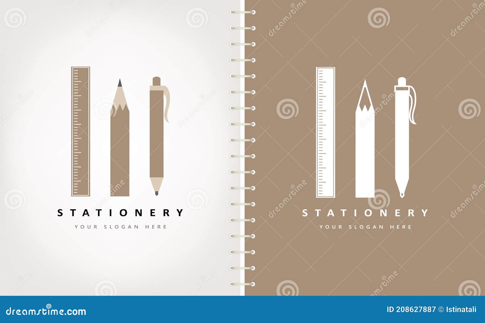 Logo Vectoriel. Crayon Et Stylo Vectoriel. Illustration de Vecteur