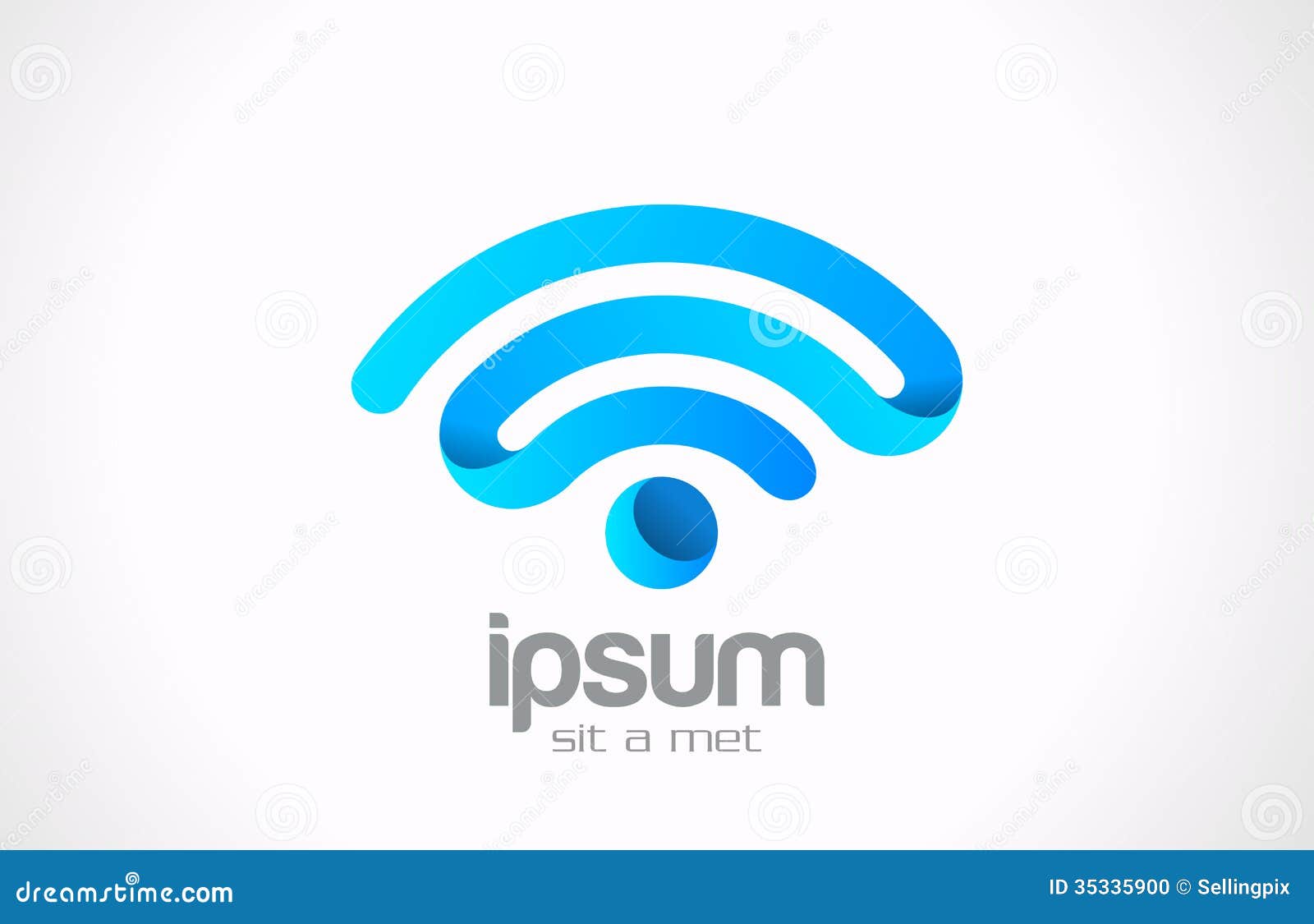 logo wireless communication  creative 