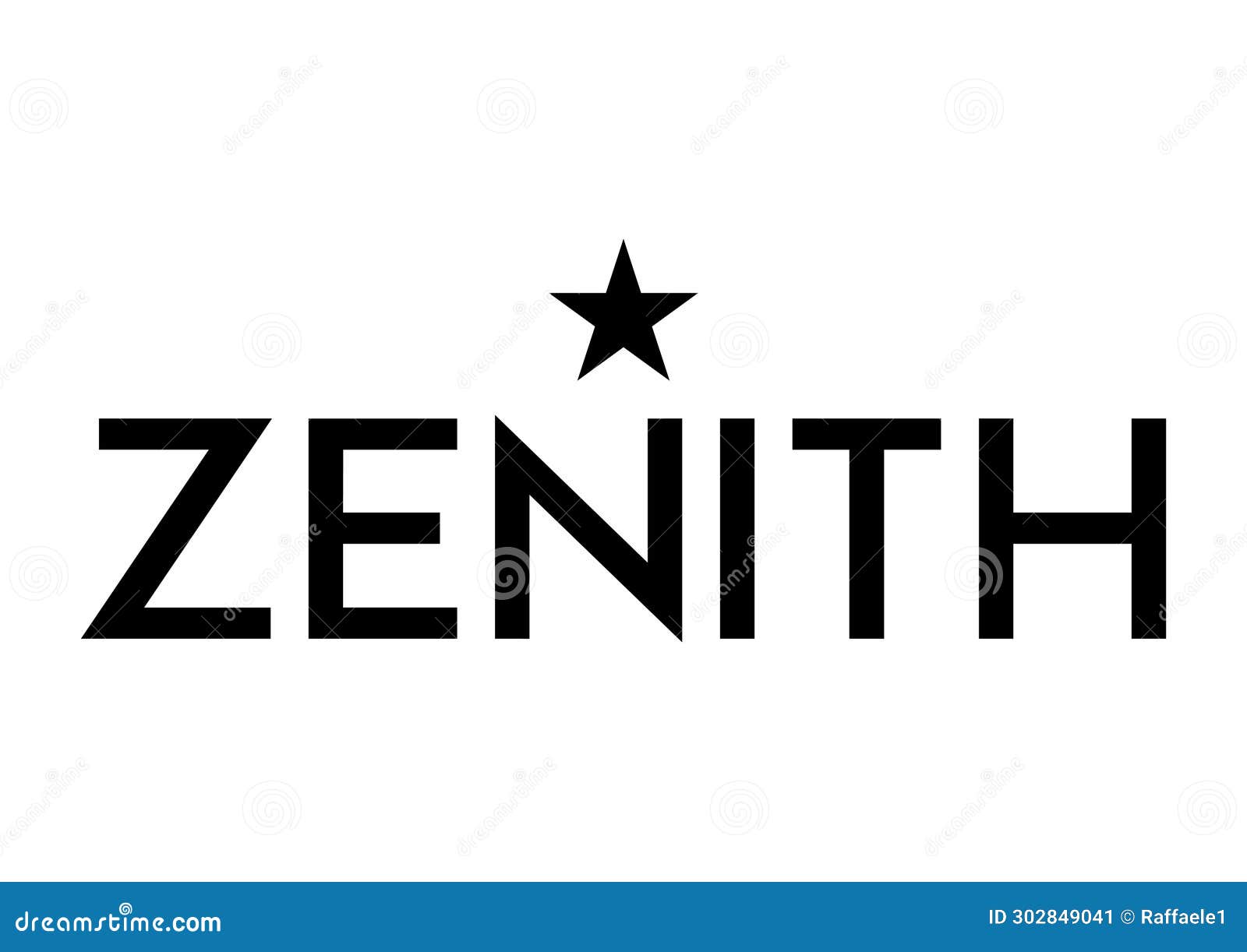 Logo Zenith editorial photo. Illustration of logo, crown - 302849041