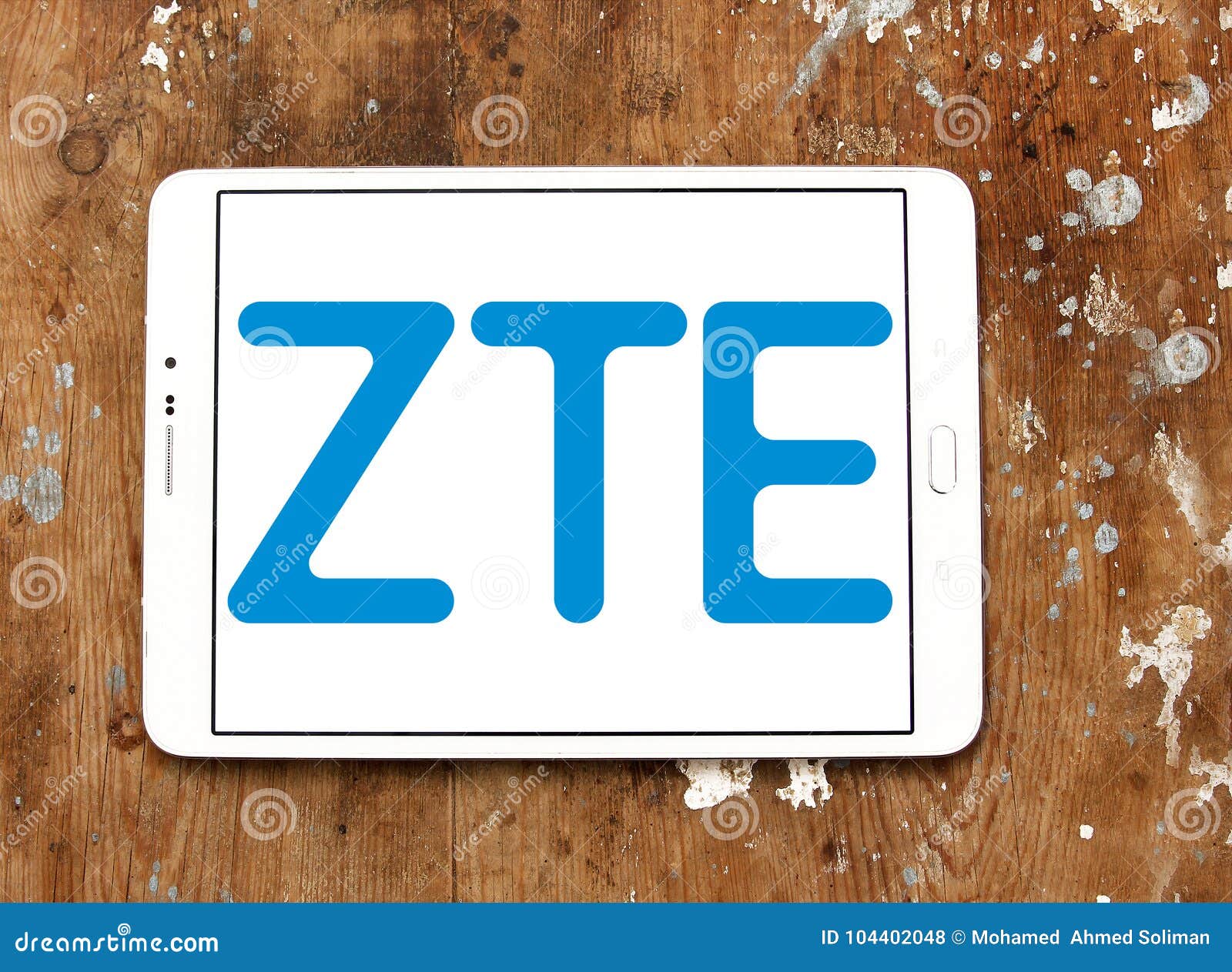 ZTE Corporation logo editorial stock photo. Image of providers - 104402048