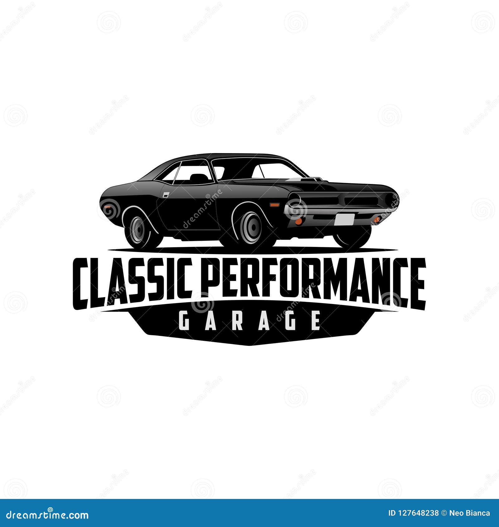 Classic Car and Performance Garage Logo Vector Stock Vector ...