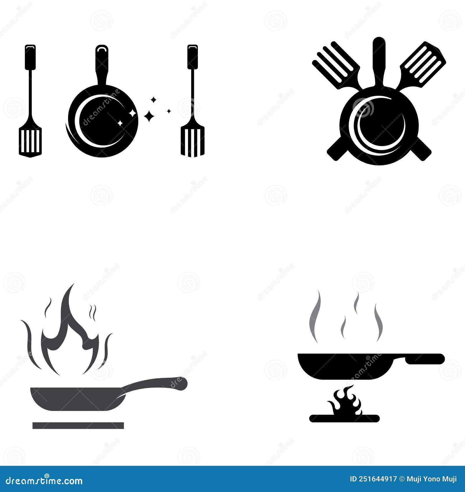 Logos for Cooking Utensils, Cooking Pots, Spatulas and Cooking Spoons