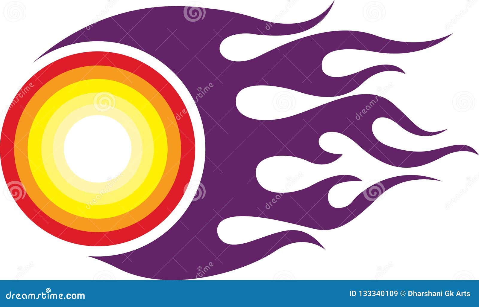 Logótipo de bola de fogo ilustração do vetor. Ilustração de asteroide -  133340109, image size:1600x1027