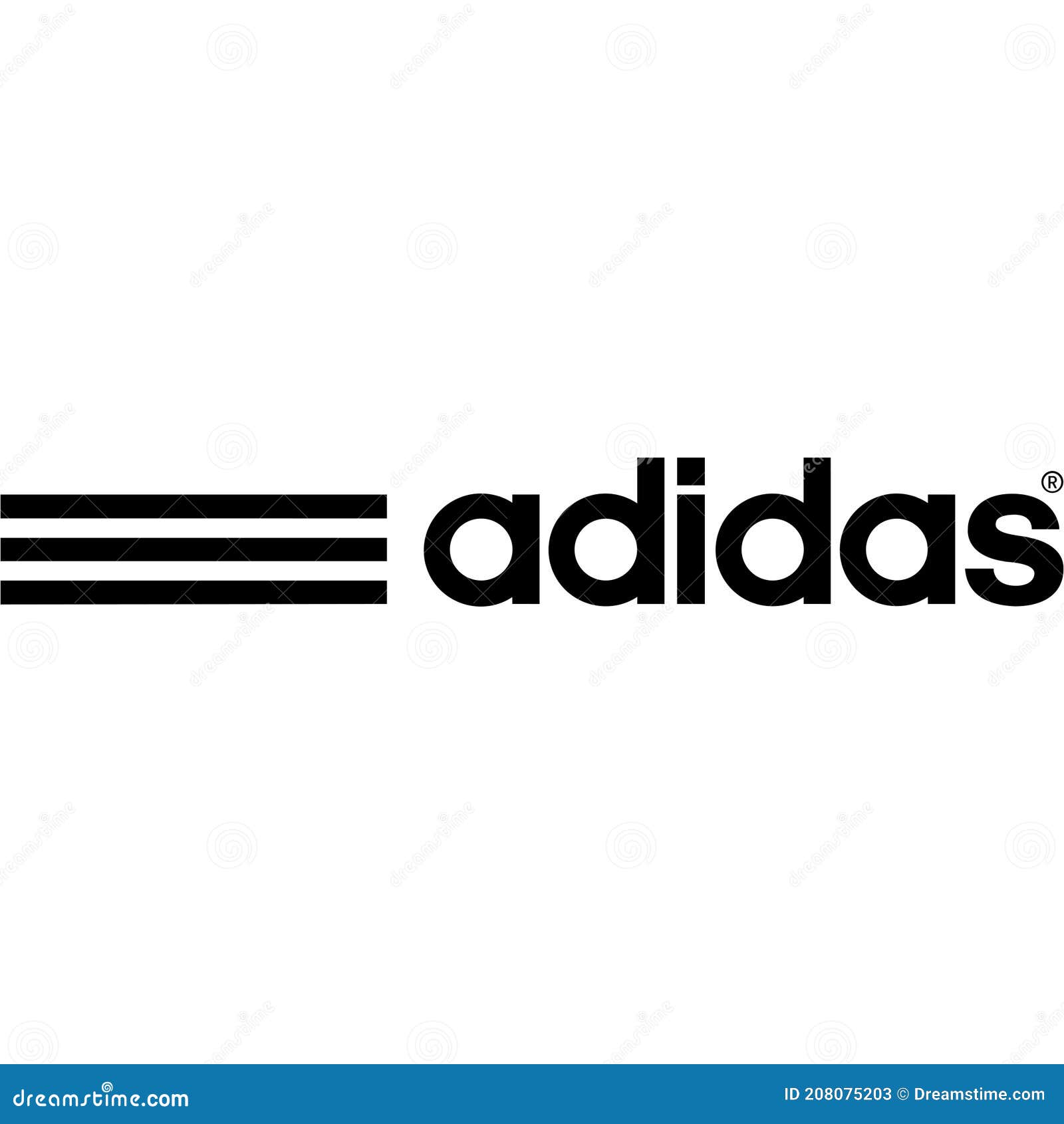 Logotipo de adidas foto de archivo editorial. de nombre - 208075203
