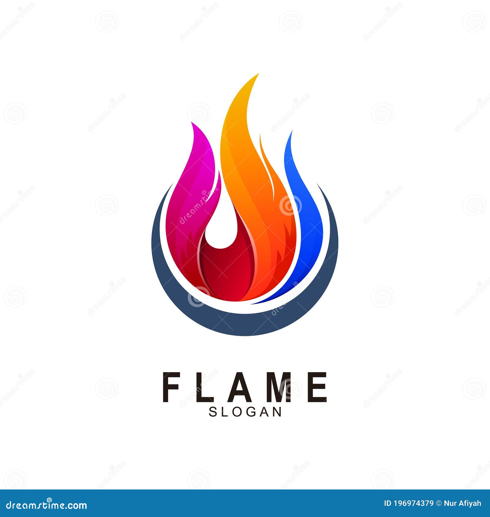 Logotipo de chama de fogo poligonal logotipo de chama de baixo poli colorido  logotipo de chama de baixo poli abstrato desenho geométrico abstrato  ilustração em vetor
