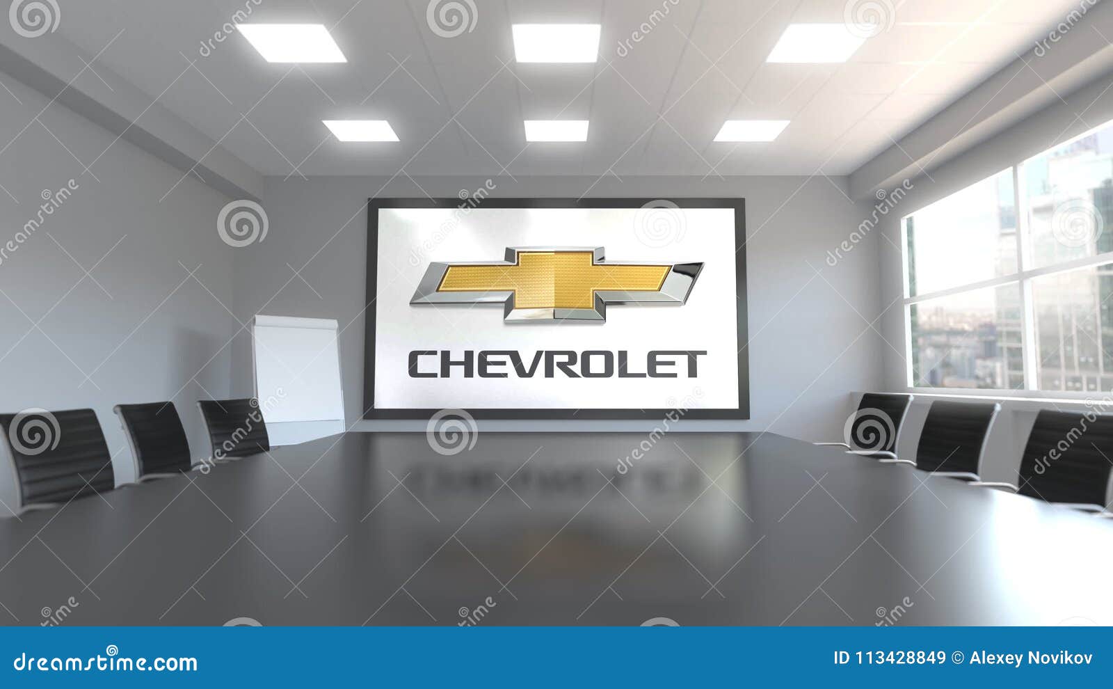 Logotipo De Chevrolet En La Pantalla En Una Sala De Reunión Representación  Editorial 3D Imagen de archivo editorial - Ilustración de firma, emblema:  113428849