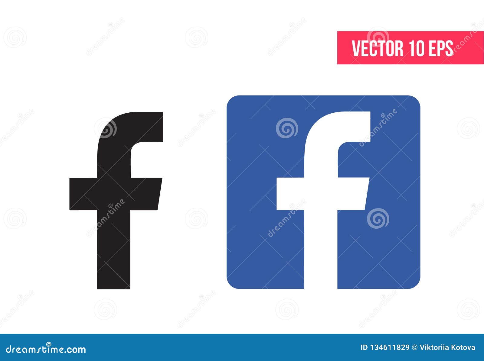 Logotipo De Facebook Ilustración Del Vector Icono De Facebook Vector
