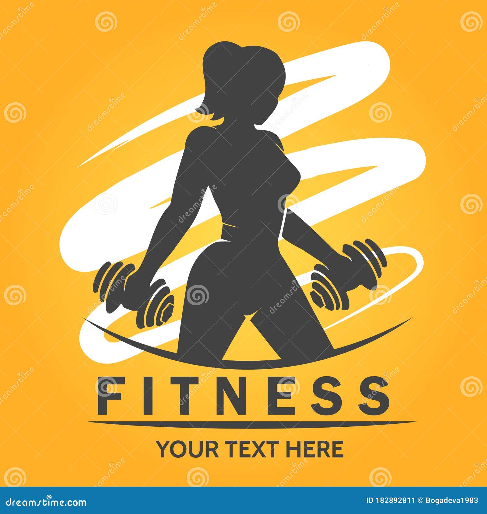 Logotipo De Fitness Con Pesos De Elevación De Mujeres Ilustración del  Vector - Ilustración de gimnasio, elemento: 182892811