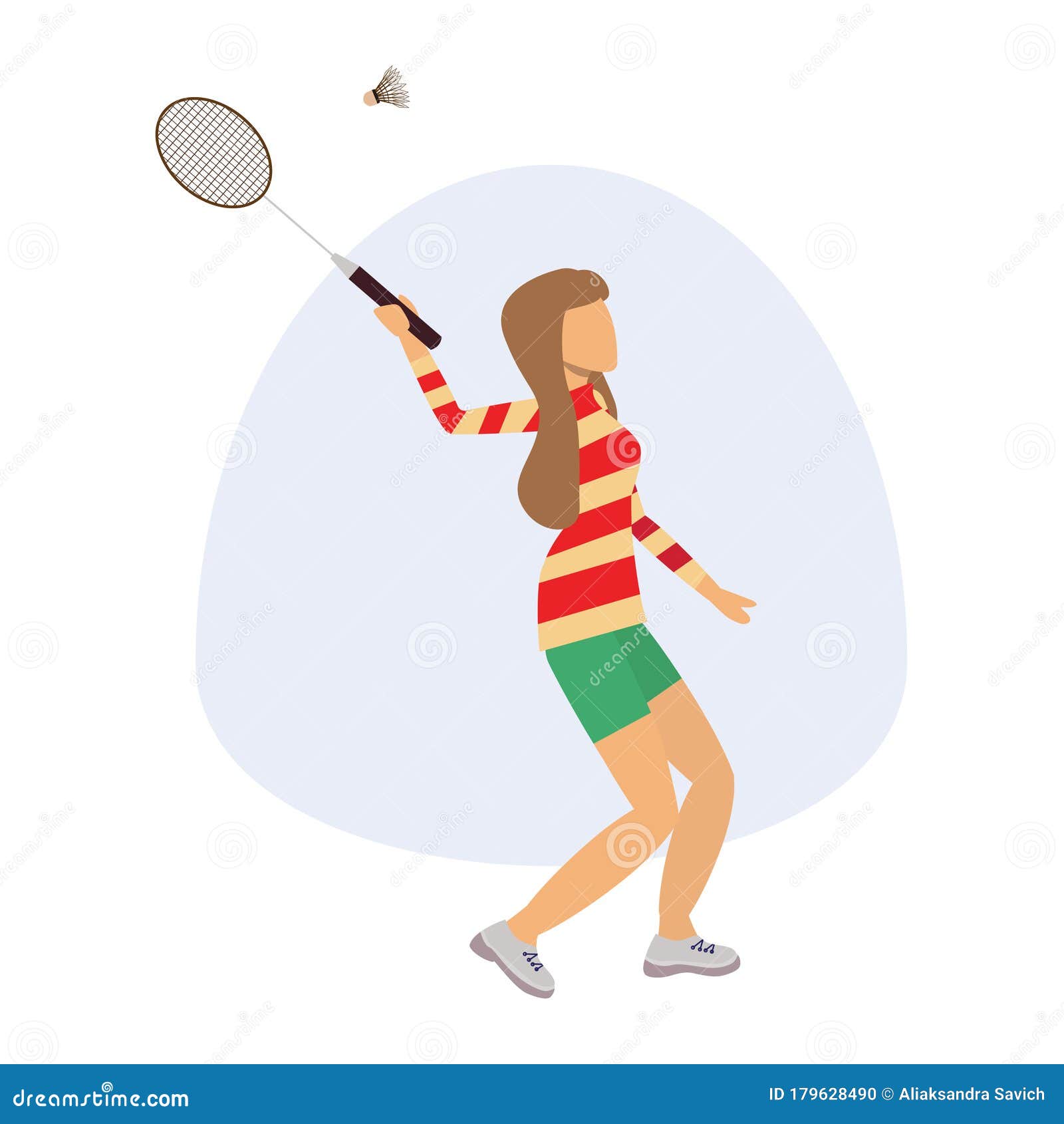 Logotipo De Ilustraciones De Badminton Para Juegos De Niñas En Sitios De  Instituciones Deportivas Ilustración del Vector - Ilustración de logotipo,  historieta: 179628490