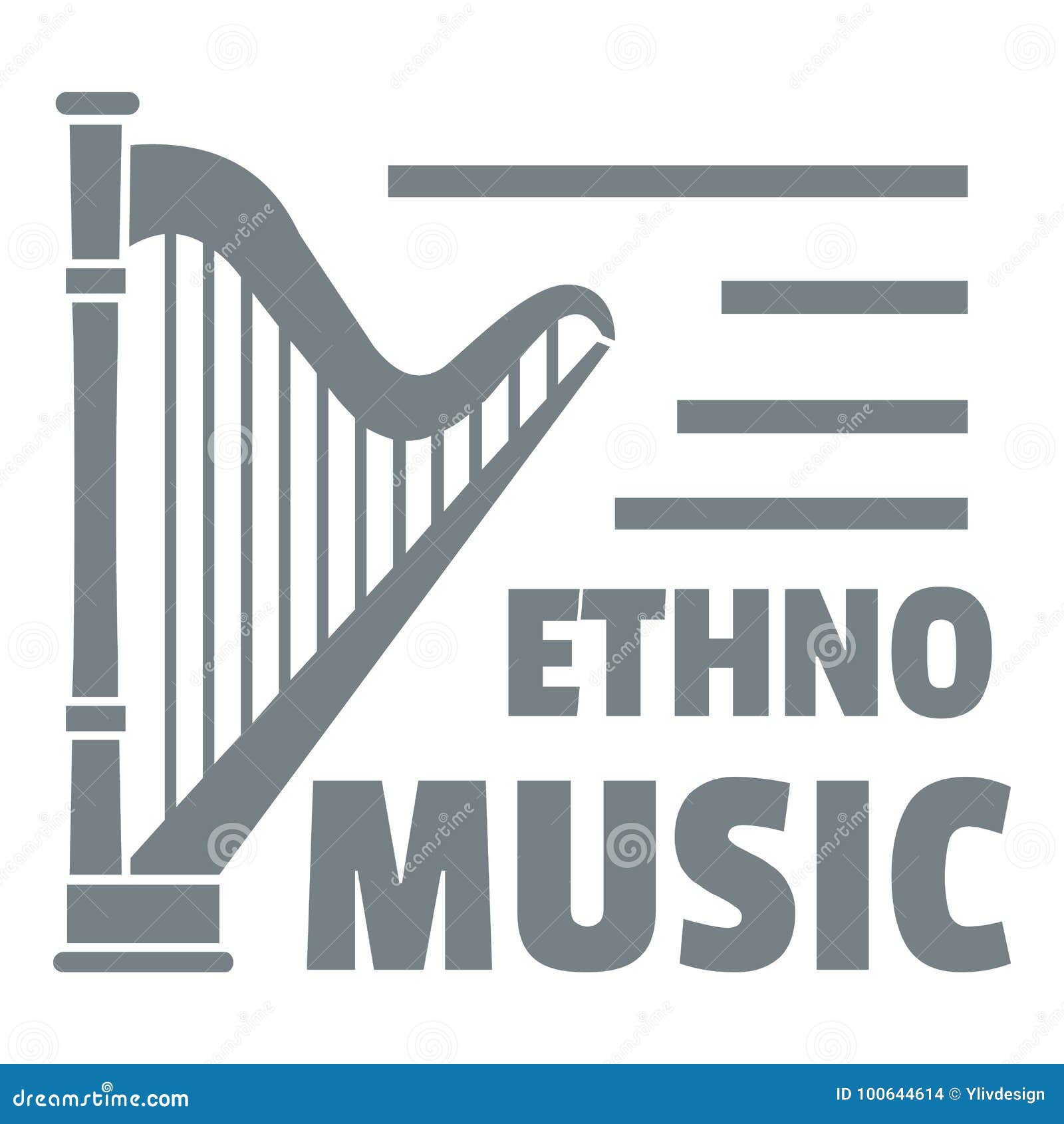 Logotipo De La Arpa, Estilo Gris Simple Ilustración del Vector -  Ilustración de orquesta, sonata: 100644614, image size:1600x1690