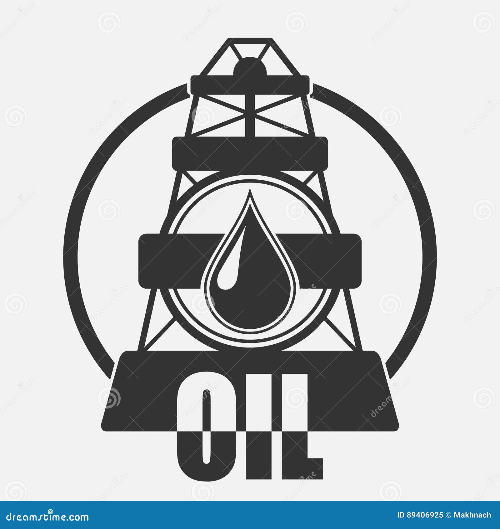 Logotipo De La Compania Petrolera Ilustracion Del Vector