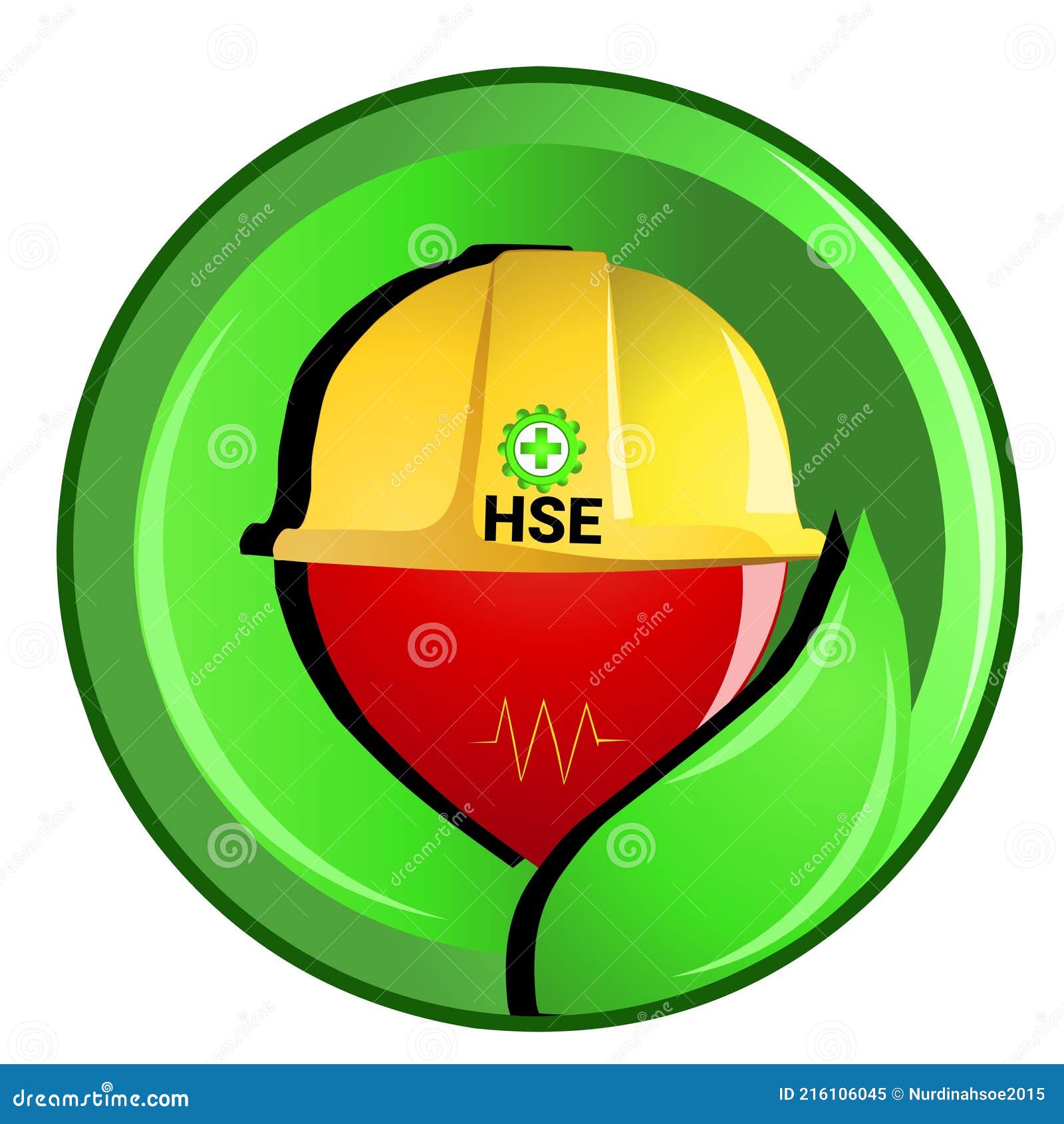 Logotipo De La Empresa Para La Seguridad Sanitaria Y El Medio Ambiente De  Hse Ilustración del Vector - Ilustración de indicador, trabajador: 216106045
