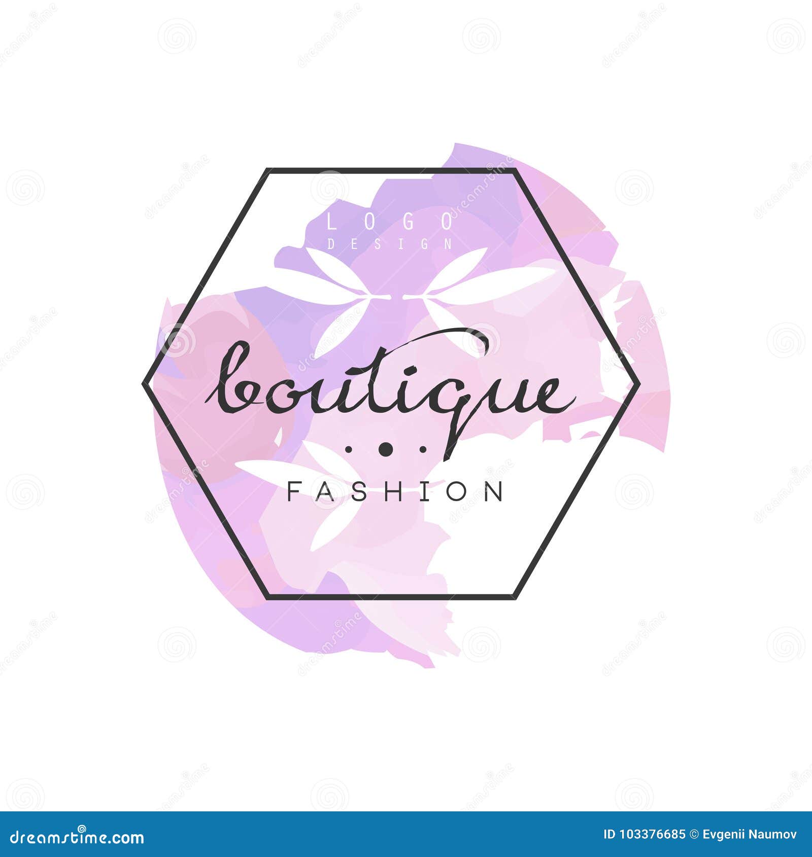 Logotipo De La Moda Del Boutique, Insignia Para La Tienda De Ropa, Salón De Belleza Cosmetólogo Ilustración del Vector - Ilustración de lujo, departamento: 103376685