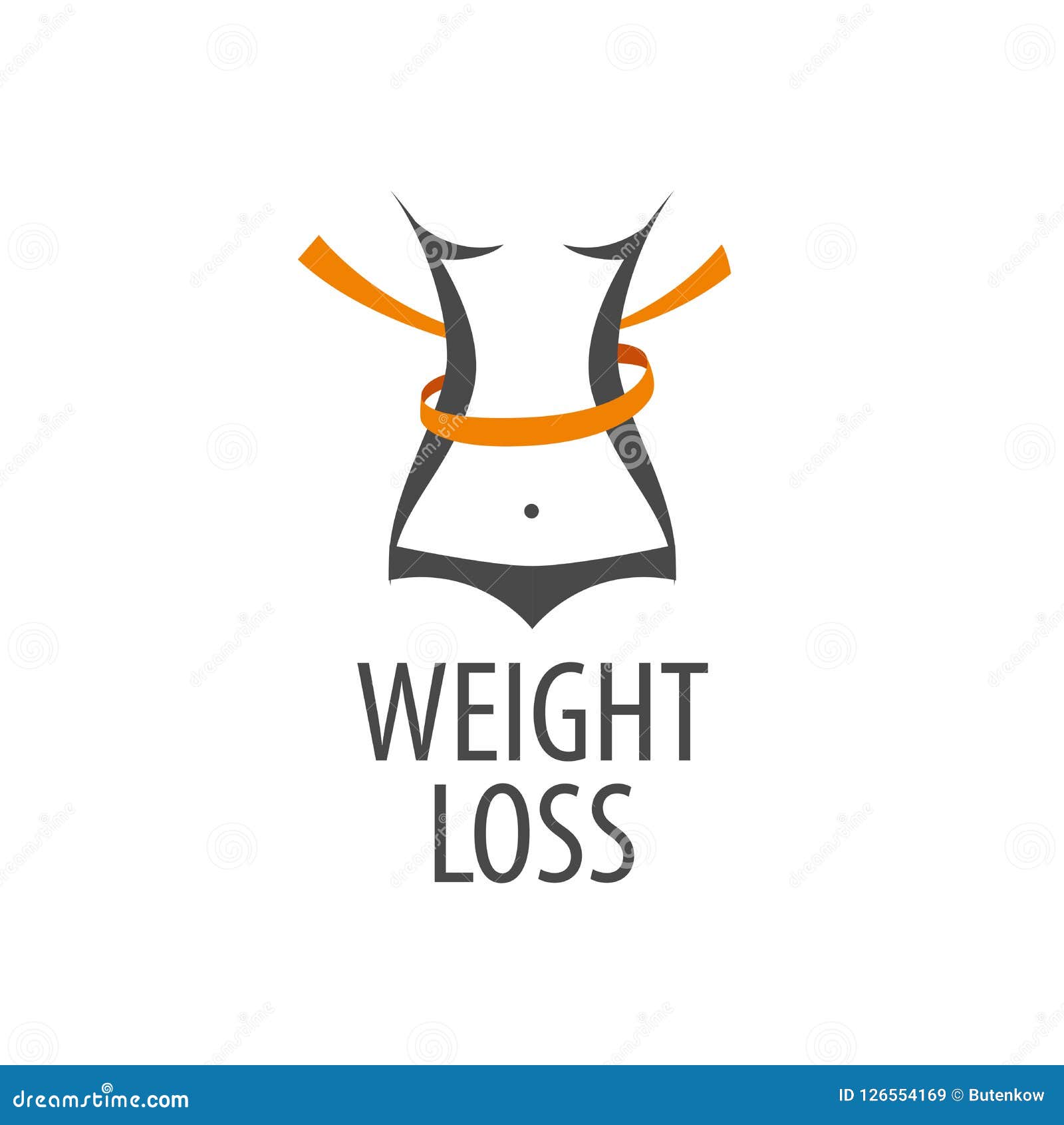 Logotipo De La Pérdida De Peso Ilustración del Vector Ilustración de