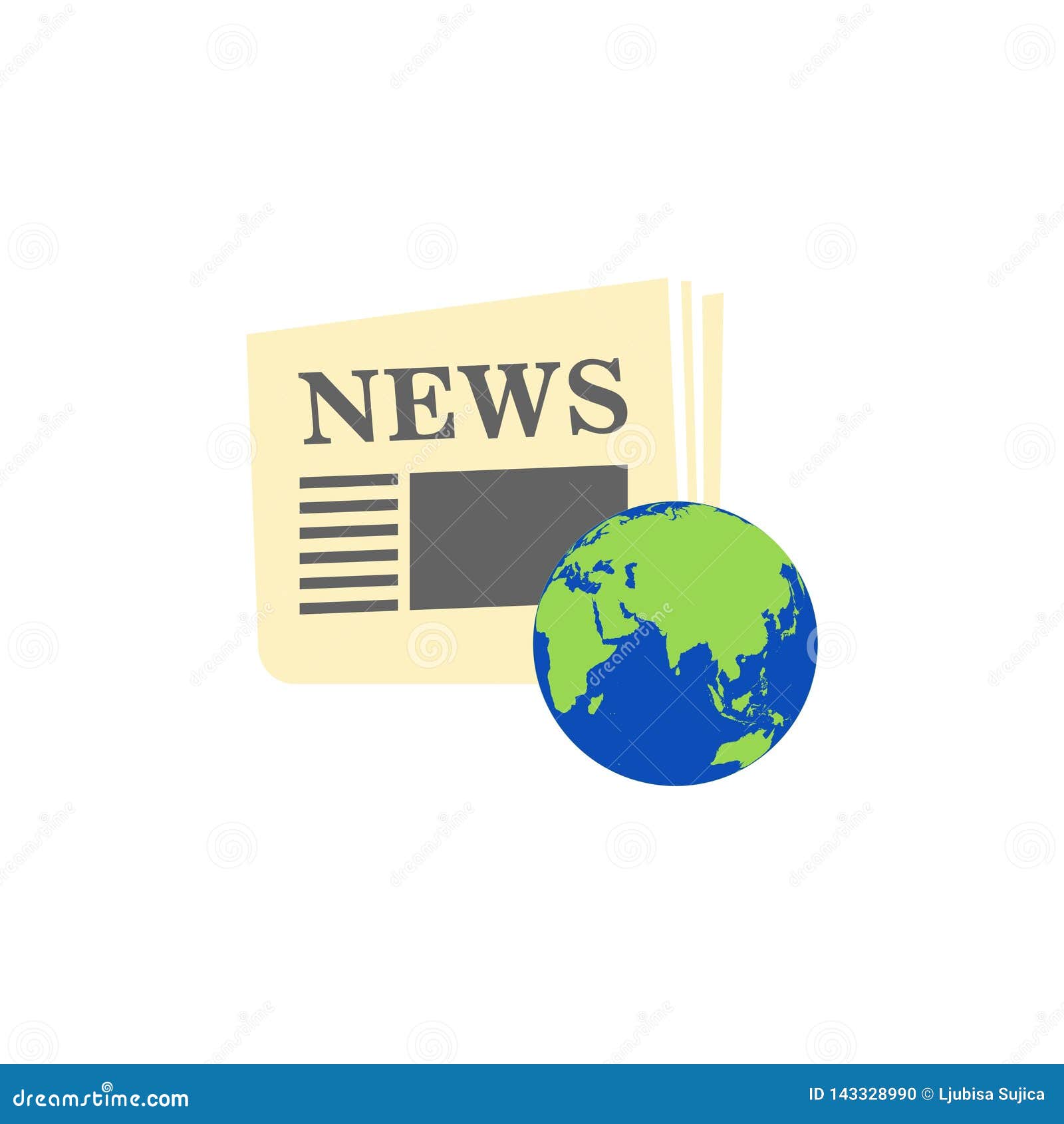 Logotipo De Las Noticias De Mundo Como El Periódico, Icono De Las Noticias  De Mundo Ilustración del Vector - Ilustración de lectura, hechos: 143328990