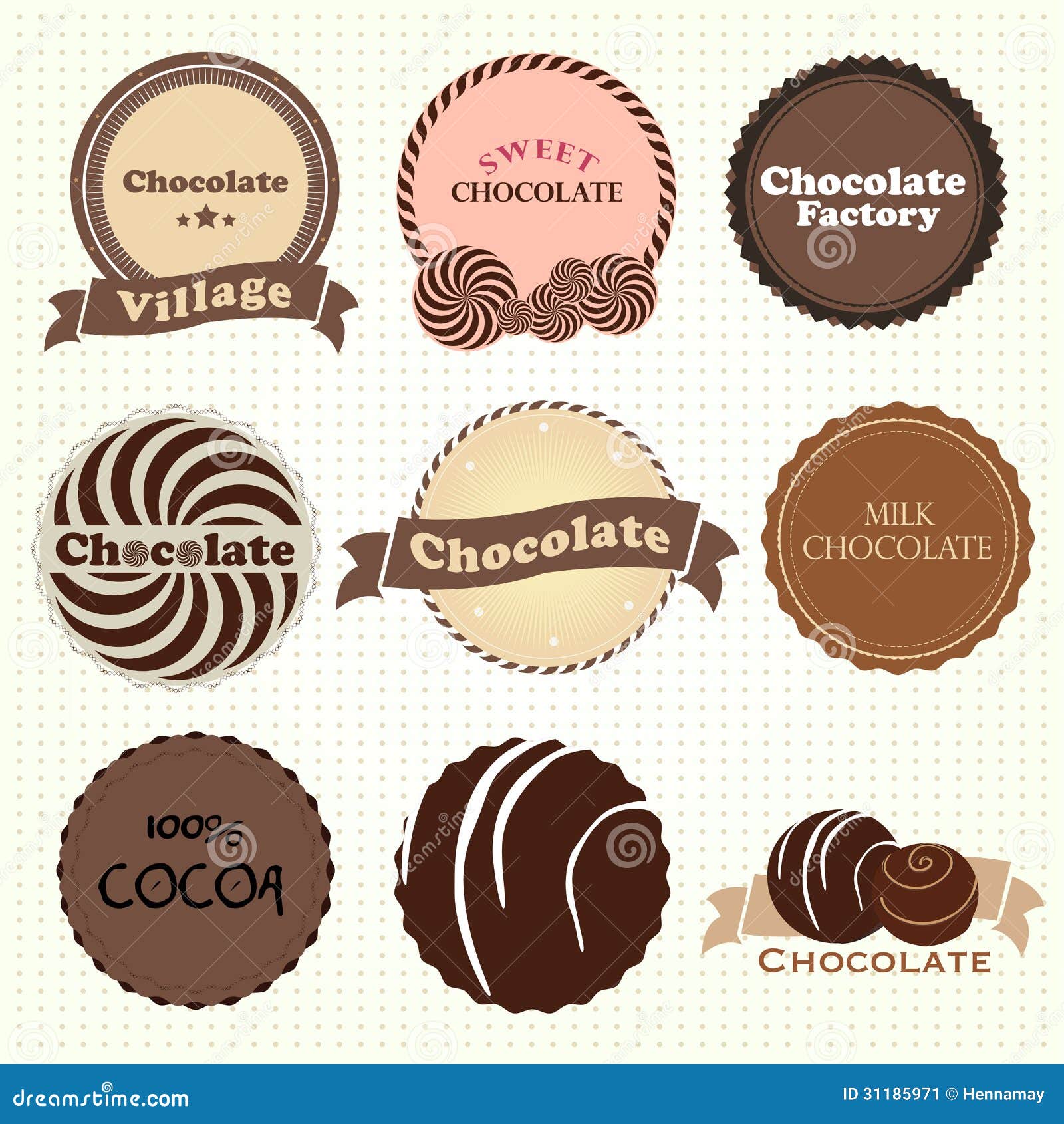 Logotipo De Los Amantes Del Chocolate Imagen de archivo Imagen 31185971