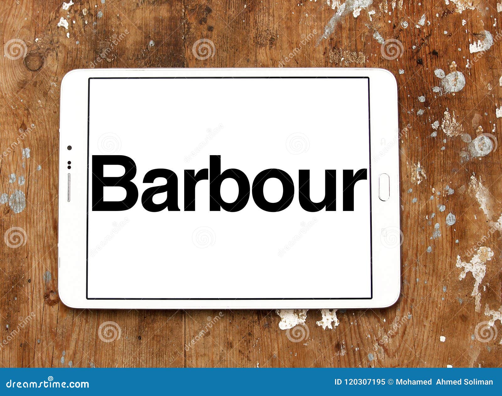 Logotipo De Lujo De La Marca De La Moda De Barbour Imagen editorial ...