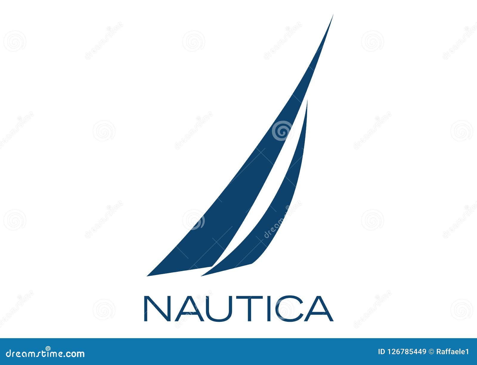 Logotipo de Nautica imagen de archivo editorial. Ilustración de