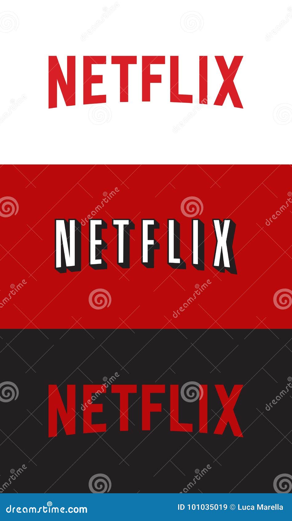 Logotipo de Netflix imagen de archivo editorial. Ilustración de cambio -  101035019