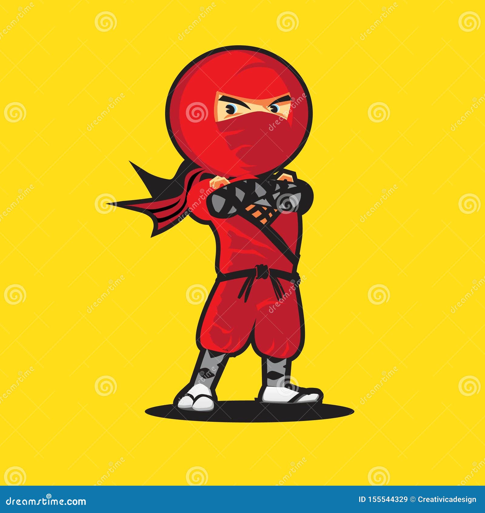 Logótipo Bonito Da Mascote Ninja PNG , Ninja Clipart, Logo, ícones