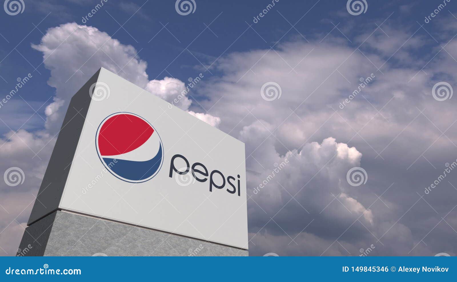 Logotipo De PEPSI En El Fondo Del Cielo, Representación Editorial 3D Foto  editorial - Ilustración de concepto, insignia: 149845346