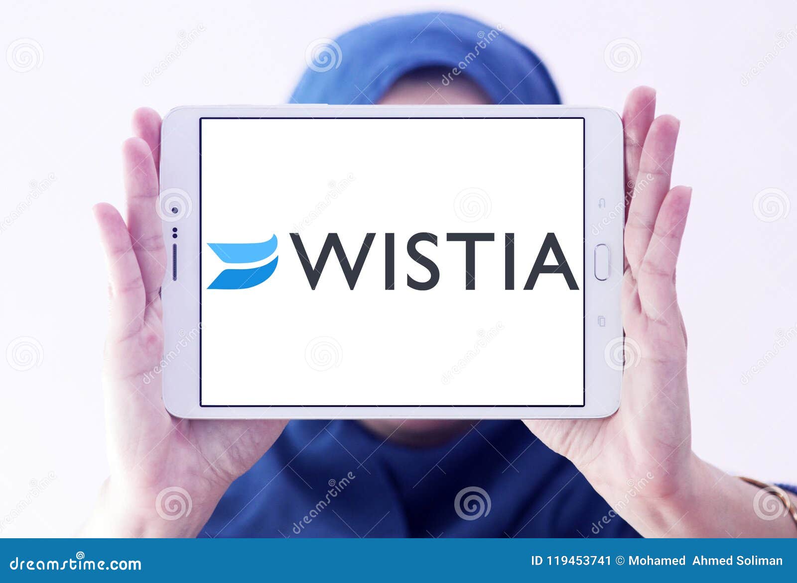 Logotipo De Recibimiento Video De La Compania De Internet De Wistia Foto Editorial Imagen De Ayuda Insignia 119453741