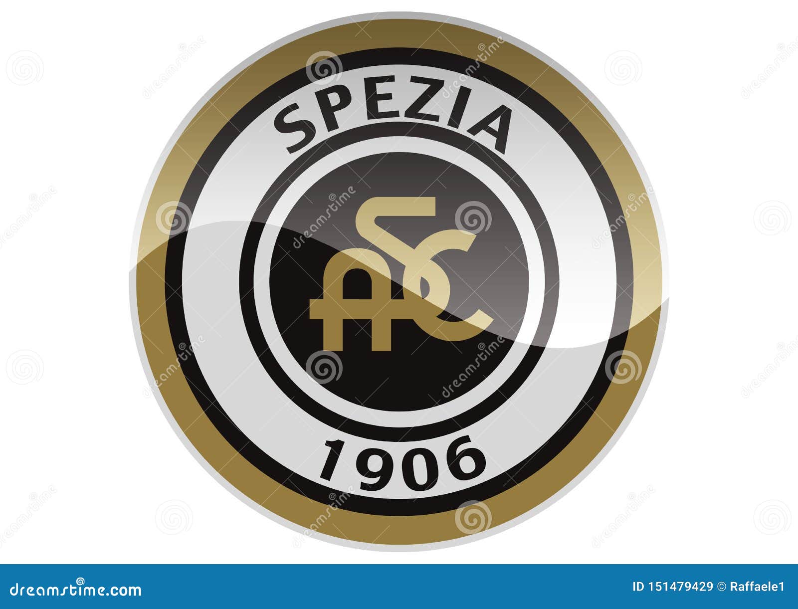 Logotipo de Spezia Calcio imagen de archivo editorial ...