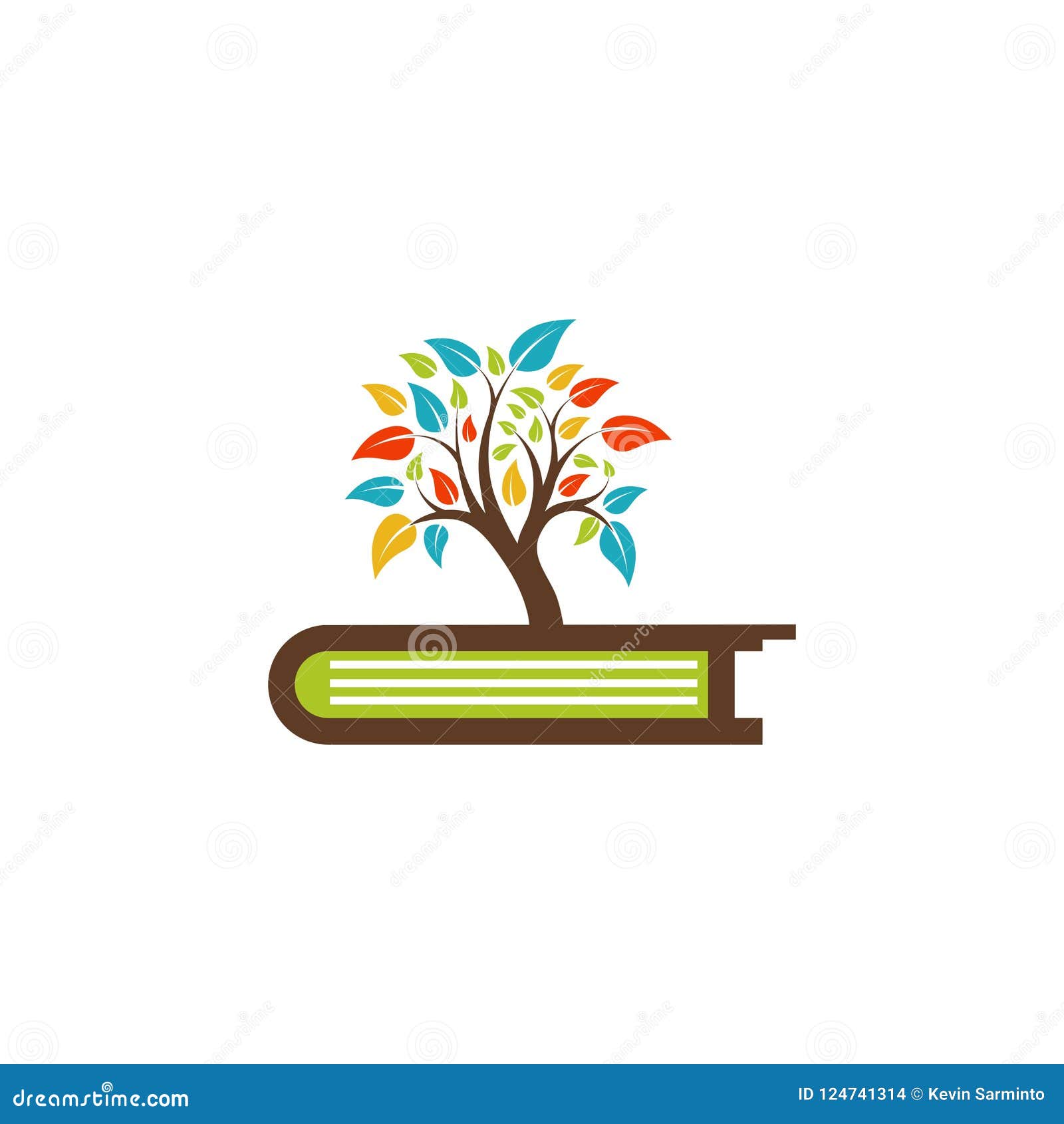 Logotipo Del árbol Del Libro Ilustración del Vector - Ilustración de  abierto, verde: 124741314