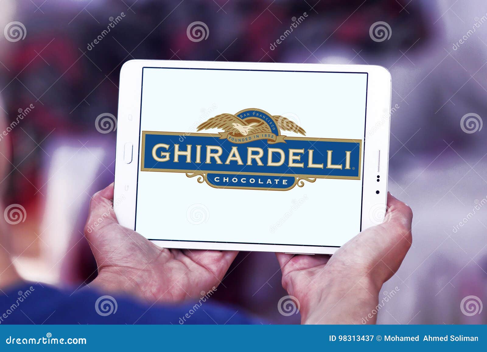 Logotipo Del Chocolate De Ghirardelli Fotografía editorial Imagen de