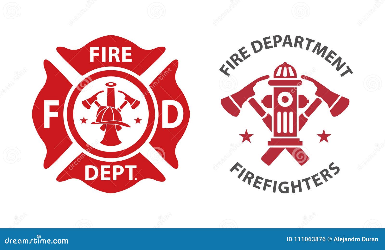 Logotipo Del Cuerpo De Bomberos Ilustración del Vector - Ilustración de  escala, divisa: 111063876, image size:1600x1038
