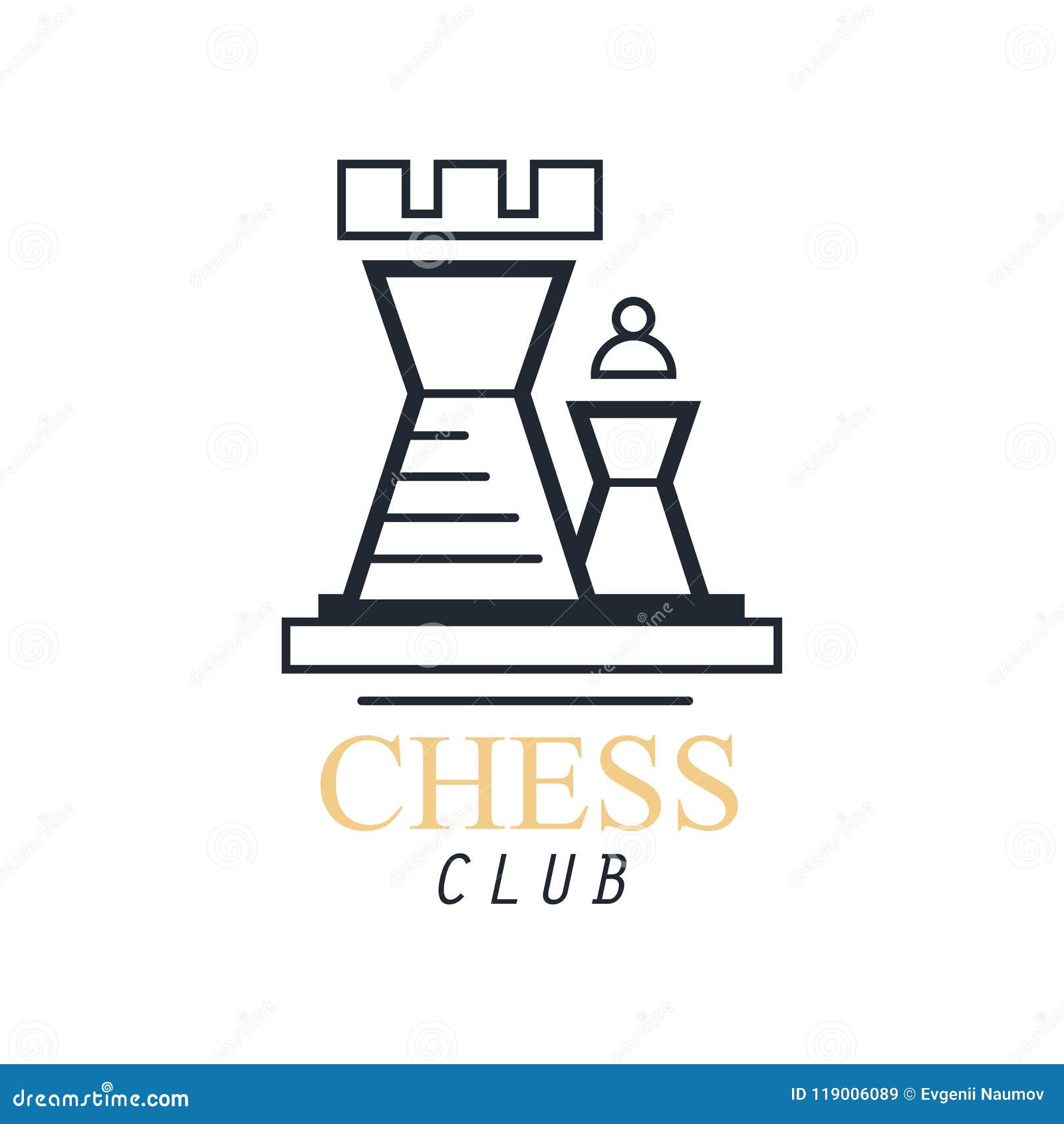 Logotipo do clube de xadrez