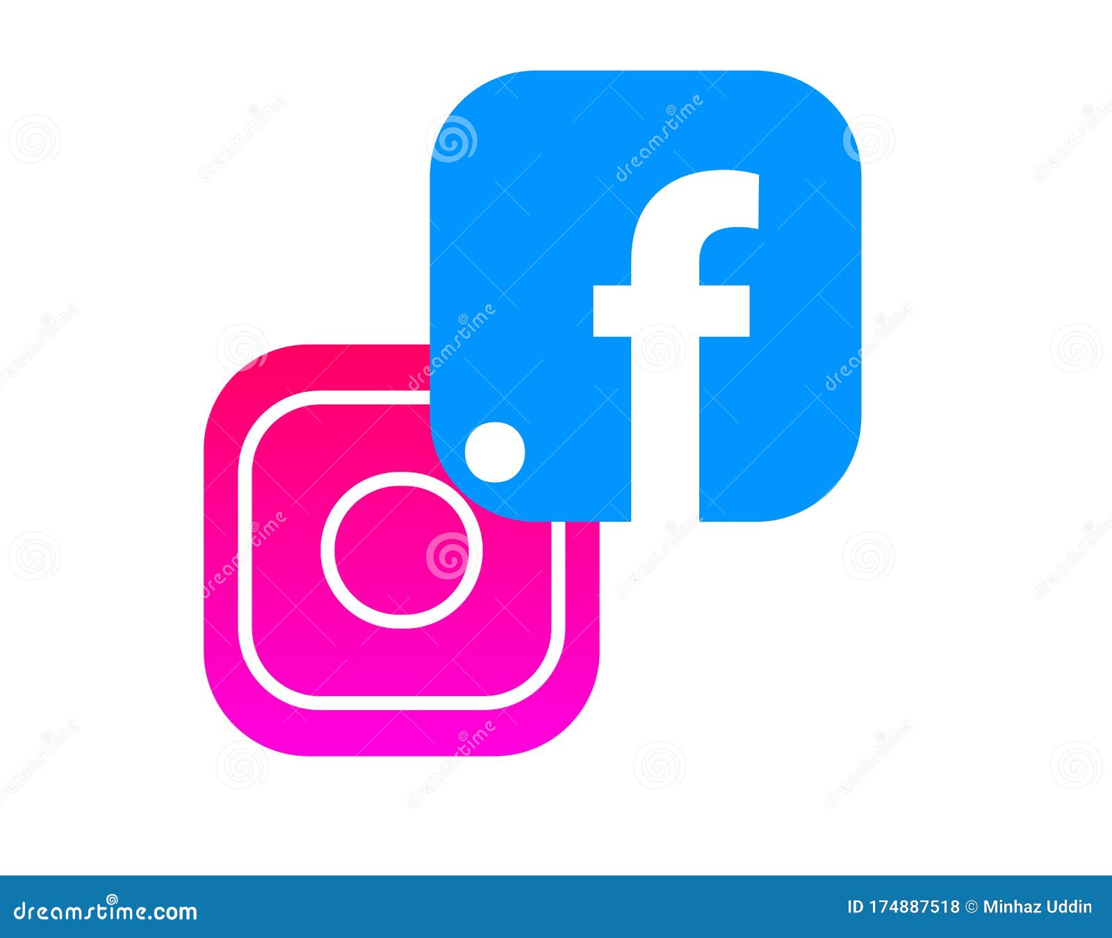 Logótipo Do Facebook E Instagram Combinados, Combinação Do Logótipo Do  Facebook Com O Logótipo Do Instagram, Vetor Do Logótipo Do Foto de Stock  Editorial - Ilustração de junto, logotipo: 174887518, image size:1600x1350