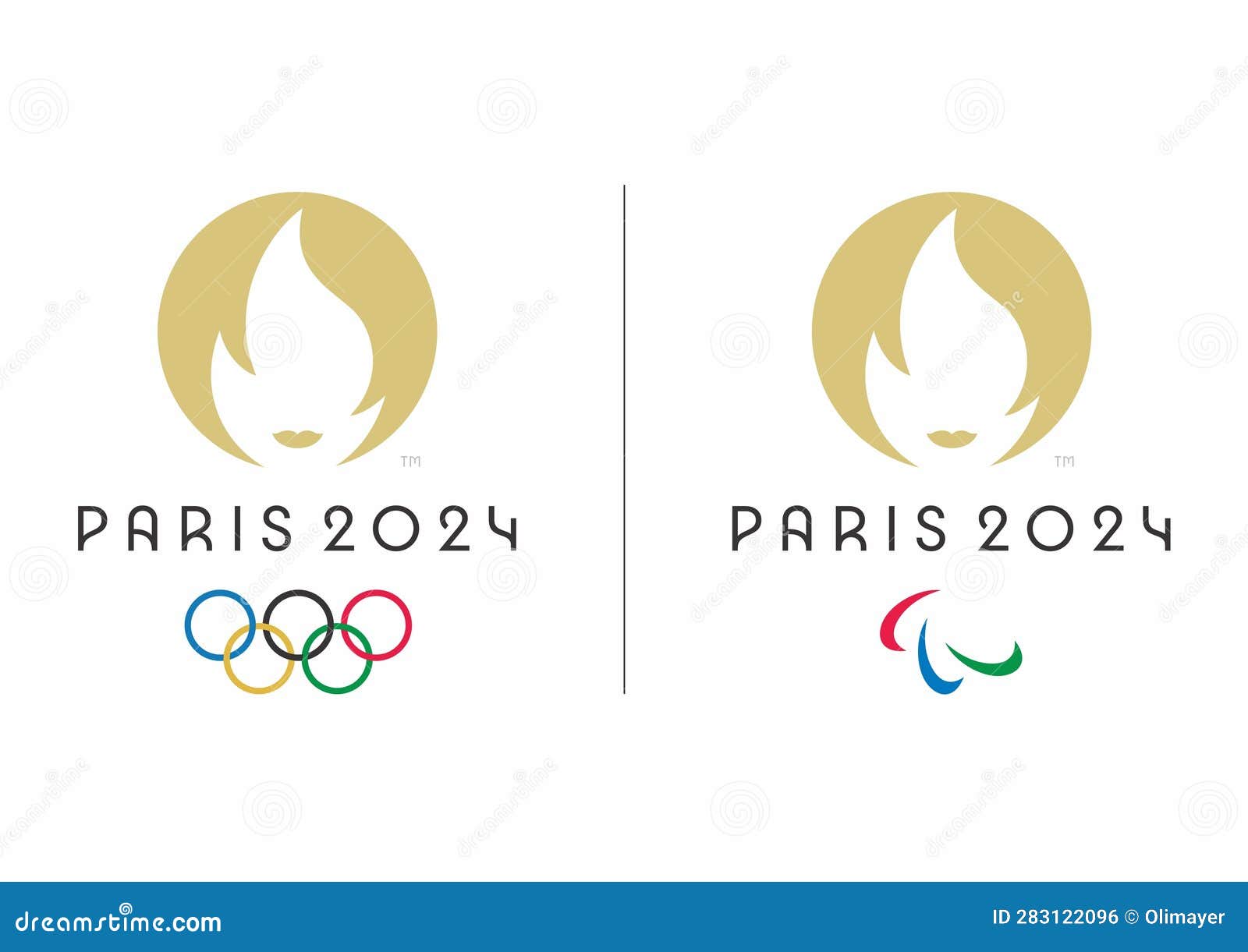 Logotipo vetorial dos jogos olímpicos de verão de paris 2024