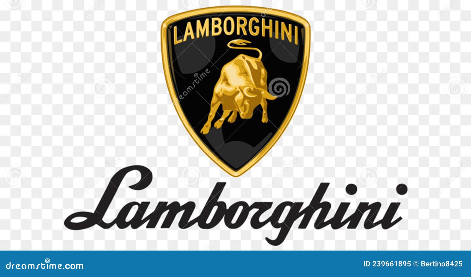 Logotipo lamborghini imagen editorial. Ilustración de lujo - 239661895