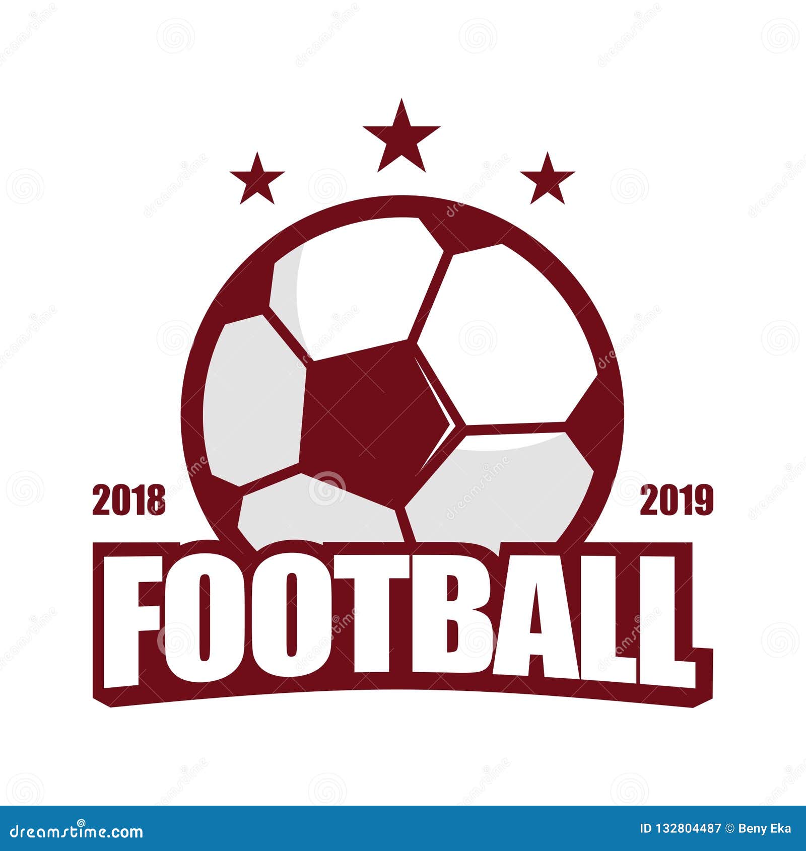 Logotipo Para El Torneo O El Campeonato Del Fútbol Ilustración del ...