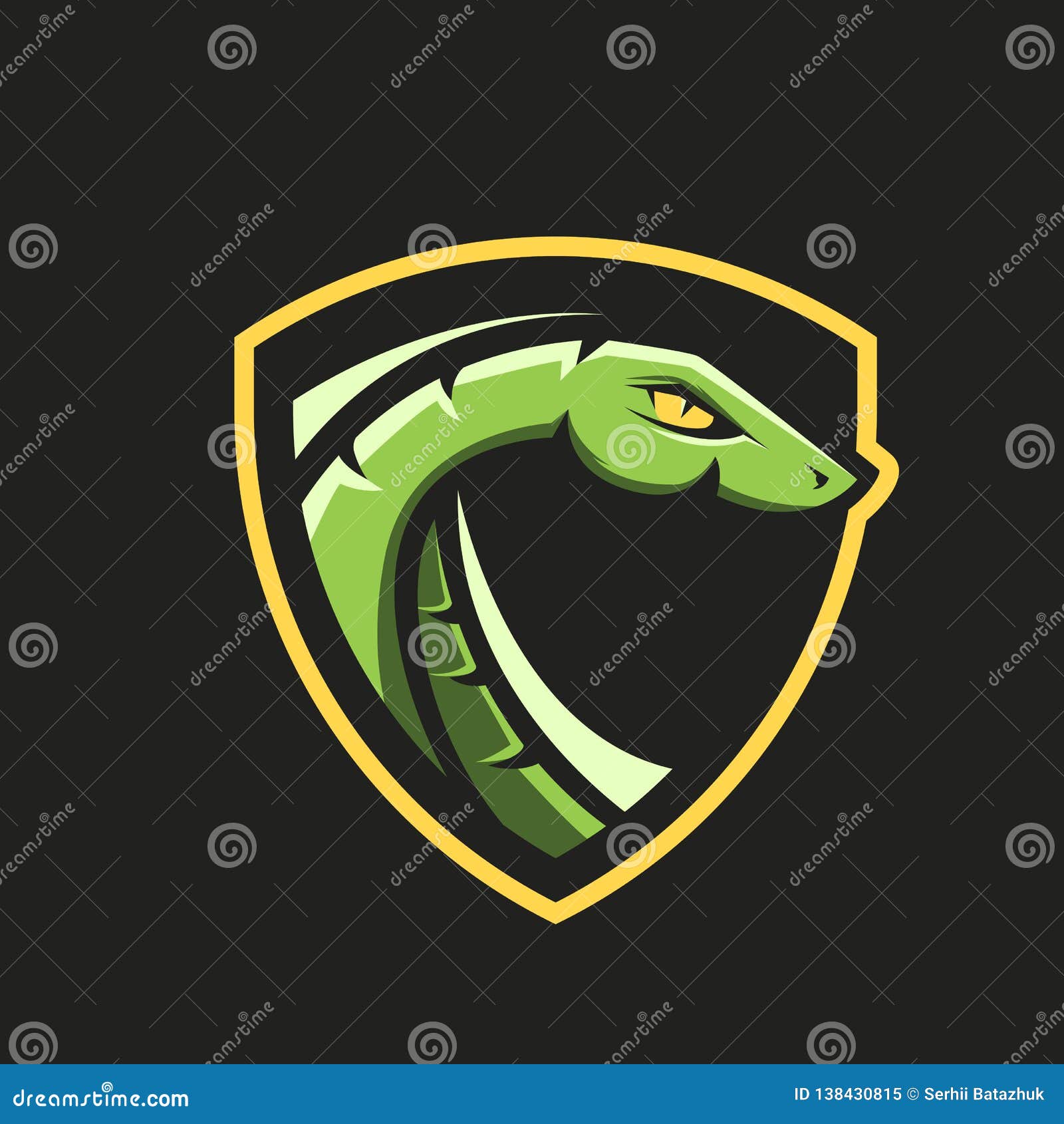 Viper snake logo design logotipo do mascote da cobra para equipe esportiva  logotipo do mascote do jogo snake logotipo do emblema