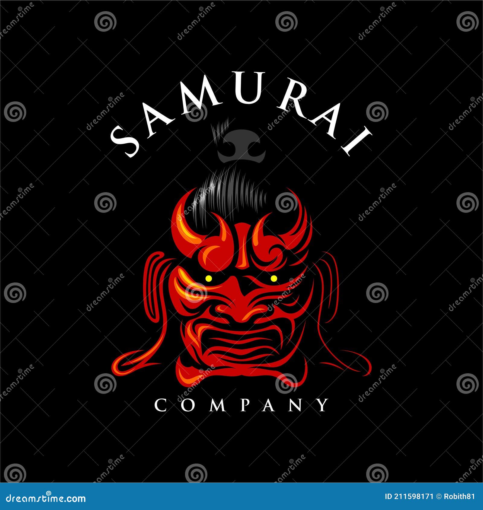 Um cartaz para o jogo samurai.